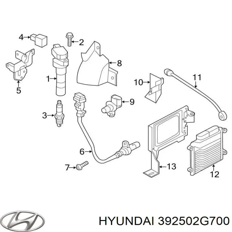 Sensor de detonaciones Hyundai/Kia 392502G700 precio, desde 28,93 EUR