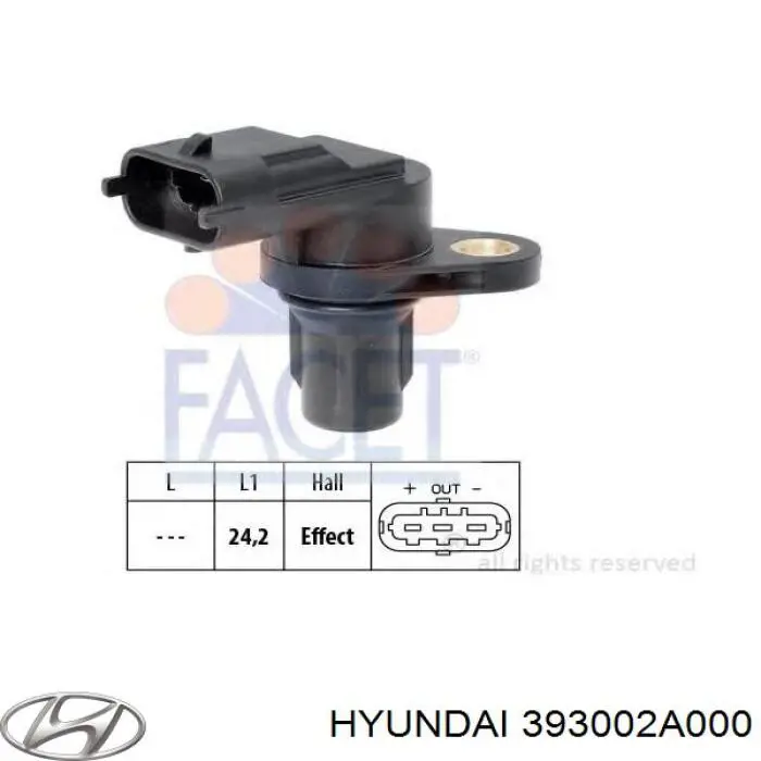 Sensor de árbol de levas Hyundai/Kia 393002A000 precio, desde 21,99 EUR