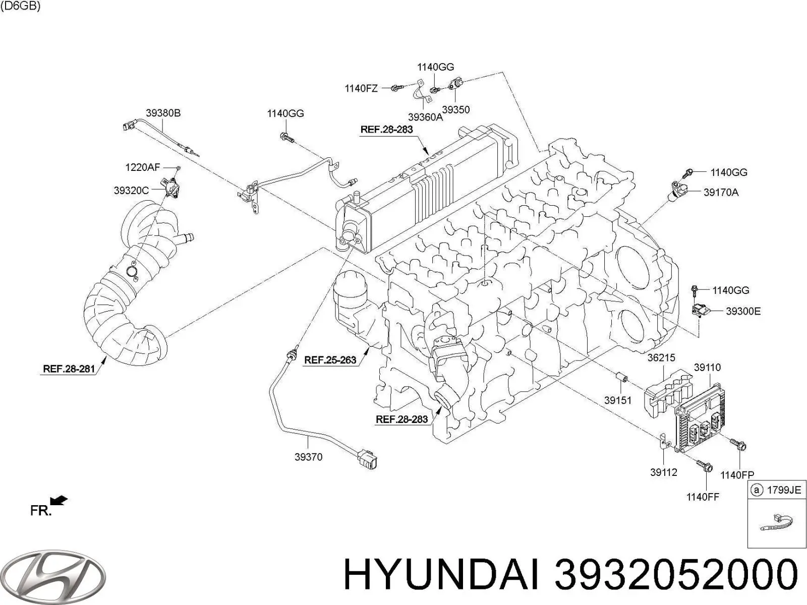 Comprar 3932052000 Hyundai/Kia Sensor de masa de aire