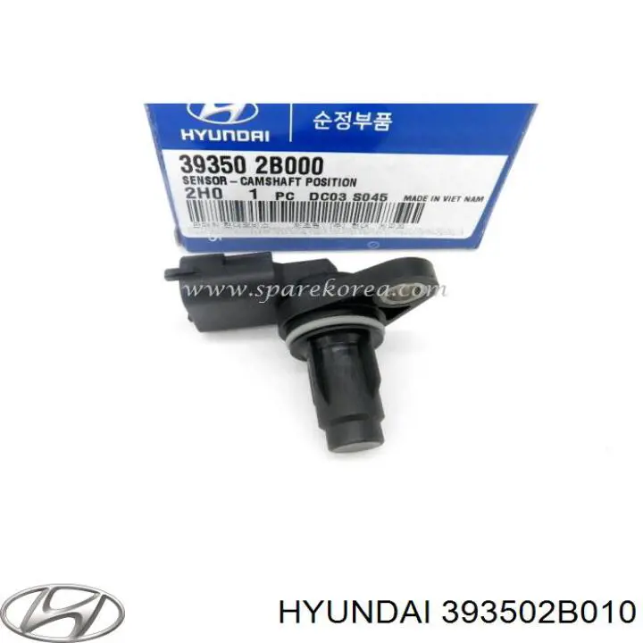 Sensor de árbol de levas 393502B010 Hyundai/Kia