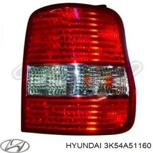 3K54A51160 Hyundai/Kia Piloto trasero izquierdo