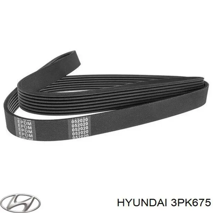 3PK675 Hyundai/Kia correa trapezoidal