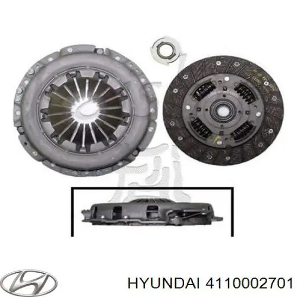 4110002702 Hyundai/Kia disco de embrague