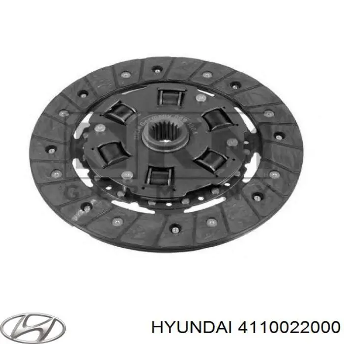 S4110022000 Hyundai/Kia disco de embrague