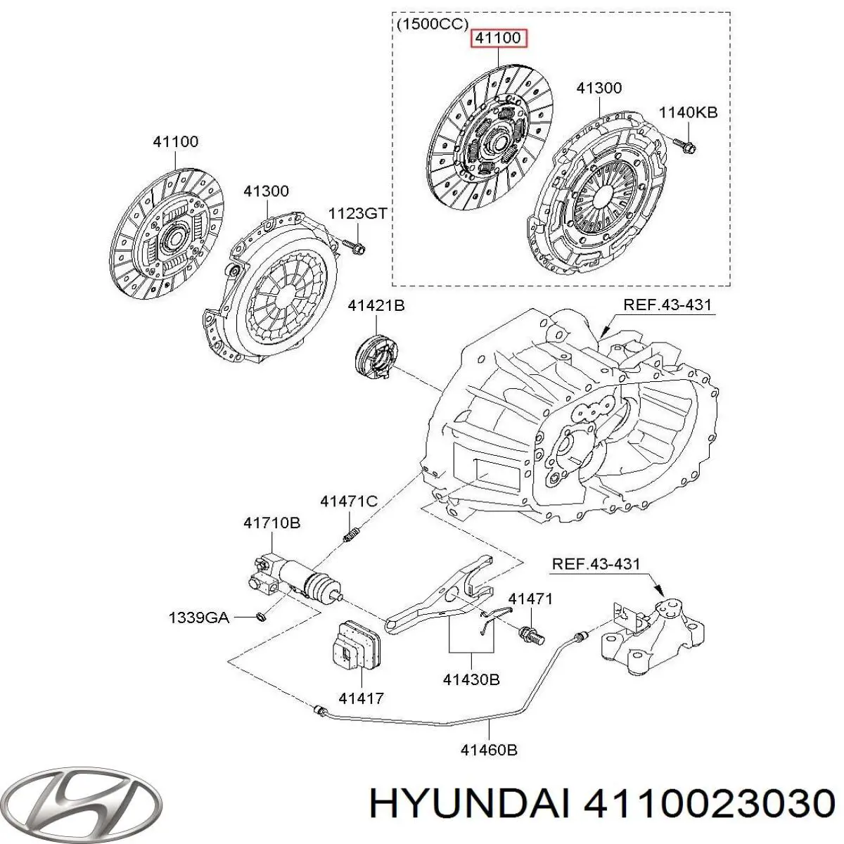 Comprar 4110023030 Hyundai/Kia Disco de embrague