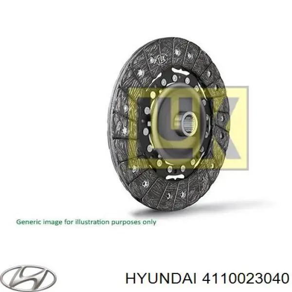 4110023040 Hyundai/Kia disco de embrague