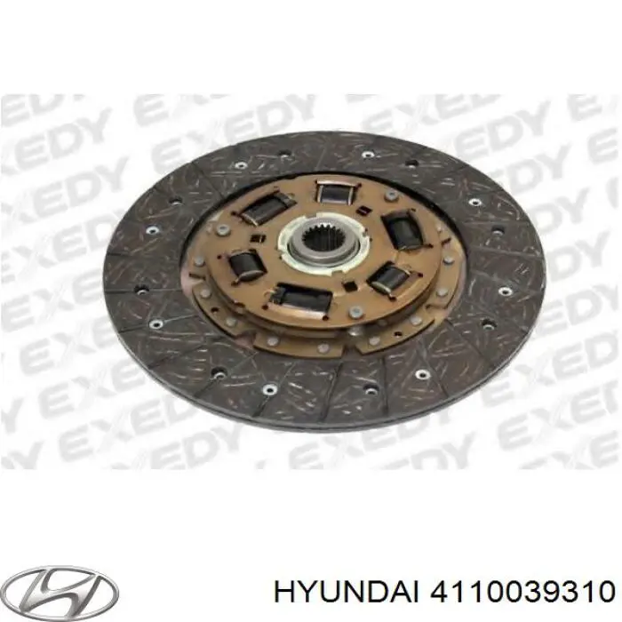 4110039310 Hyundai/Kia kit de embrague (3 partes)