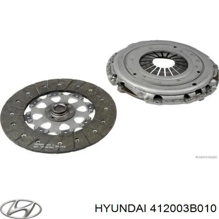 412003B010 Hyundai/Kia kit de embrague (3 partes)