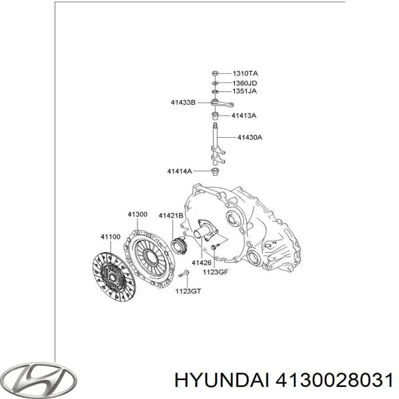 4130028031 Hyundai/Kia plato de presión del embrague