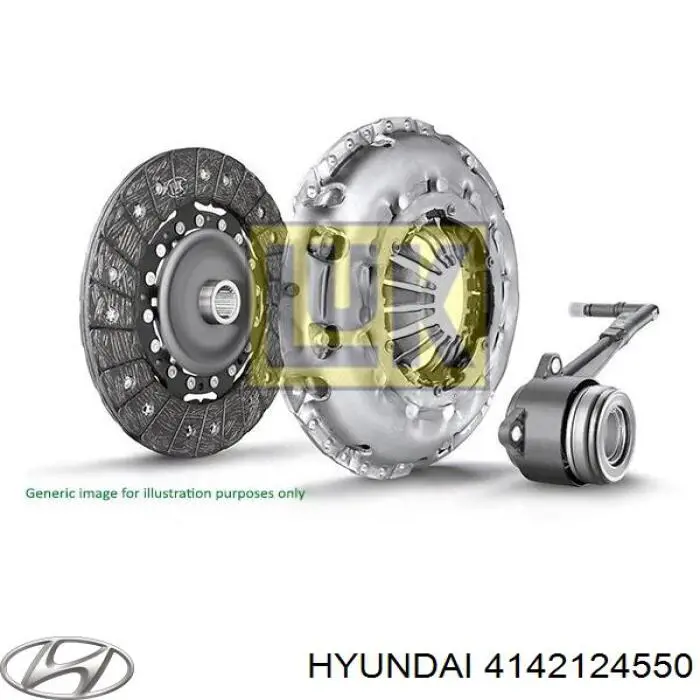 4142124550 Hyundai/Kia kit de embrague (3 partes)