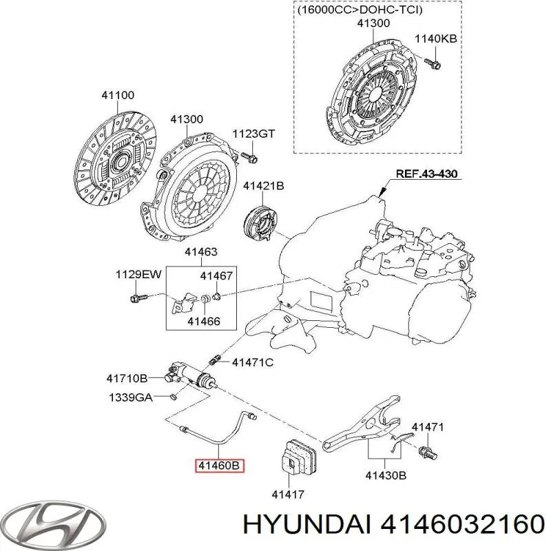 Tubo de embrague Hyundai/Kia 4146032160 precio, desde 32,28 EUR