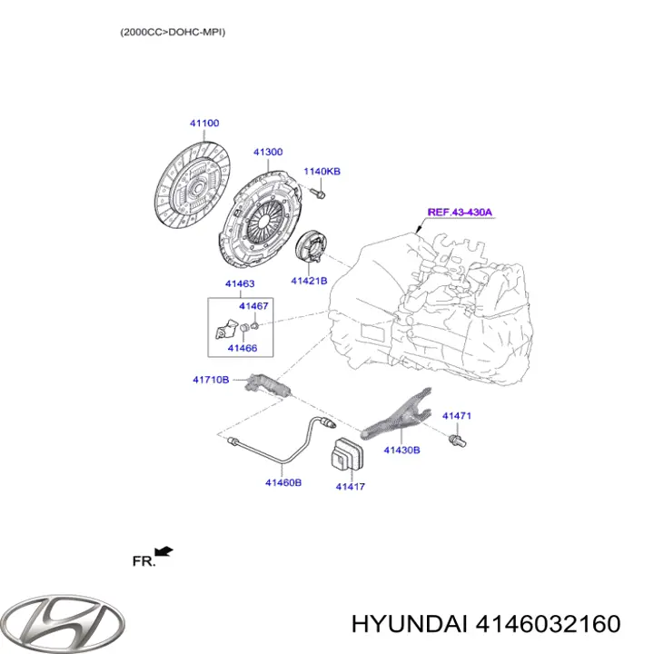 Comprar 4146032160 Hyundai/Kia Tubo de embrague