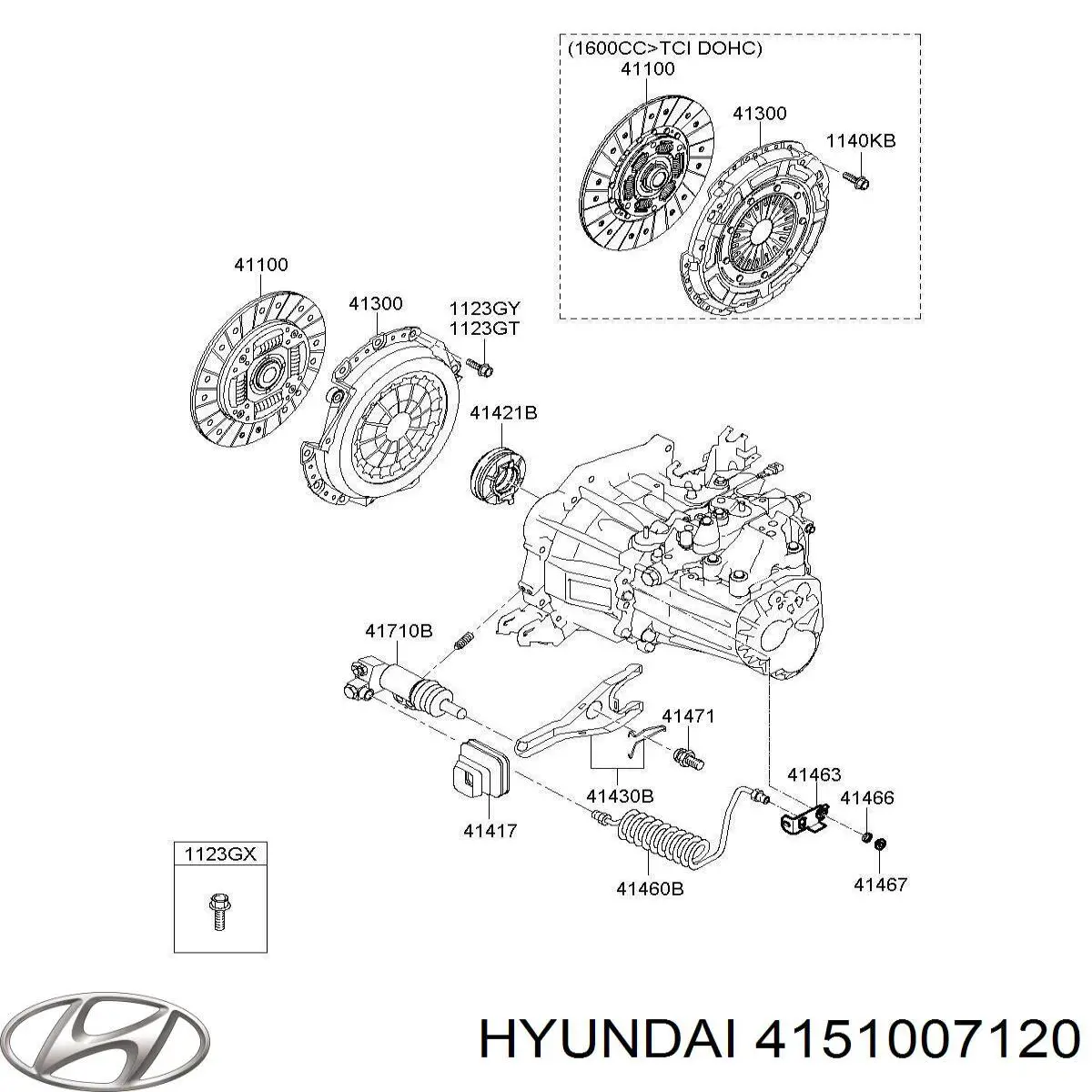 Cable de embrague Hyundai/Kia 4151007120 precio, desde 20,96 EUR