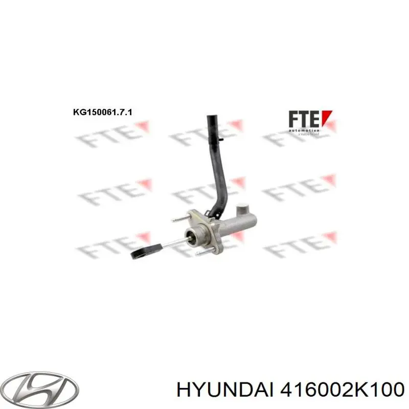 416002K100 Hyundai/Kia cilindro maestro de embrague