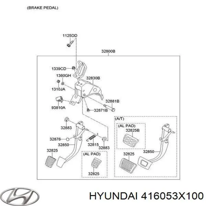 416053X100 Hyundai/Kia cilindro maestro de embrague