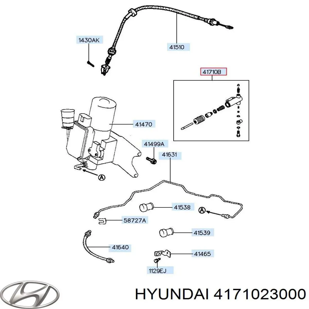 Comprar 4171023000 Hyundai/Kia Bombín de embrague