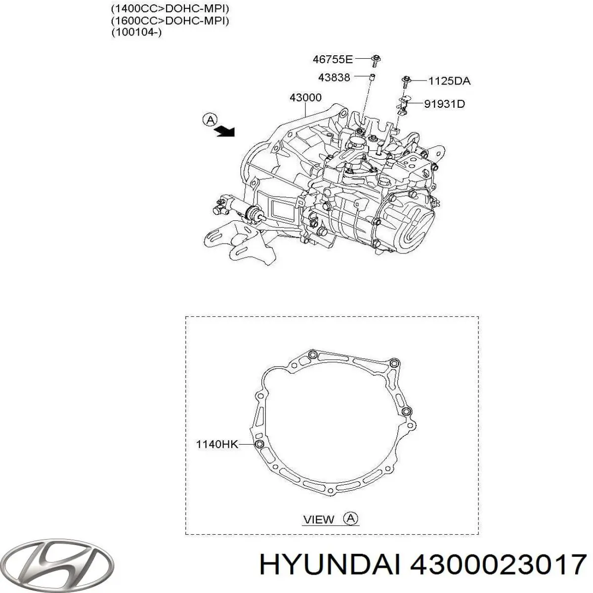 4300023017 Hyundai/Kia