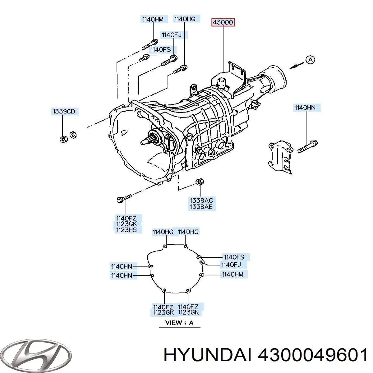 4300049601 Hyundai/Kia Transimisión manual