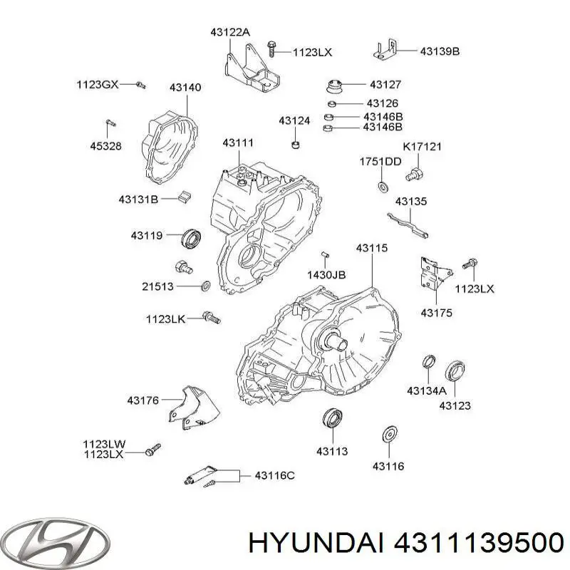 Transimisión manual para Hyundai Sonata IV EU4