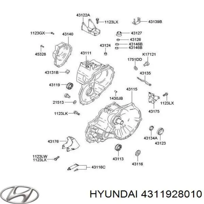 Retén del semieje delantero derecho Hyundai/Kia 4311928010 precio, desde 3,81 EUR