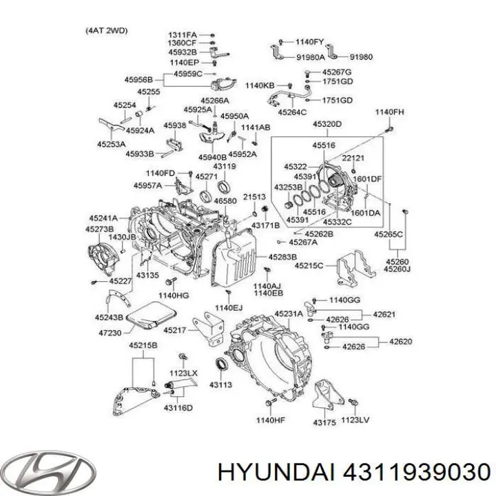 Comprar 4311939030 Hyundai/Kia Retén del semieje delantero