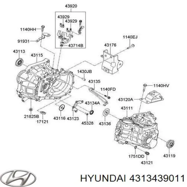 Anillo Reten Caja De Cambios para Hyundai Elantra (XD)