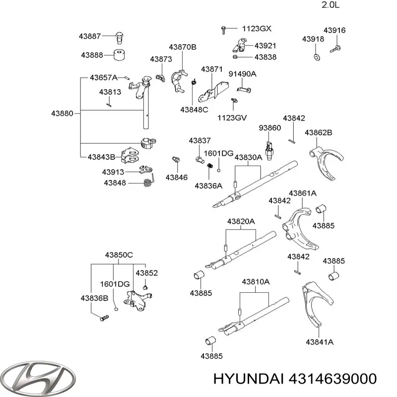 4314639000 Hyundai/Kia