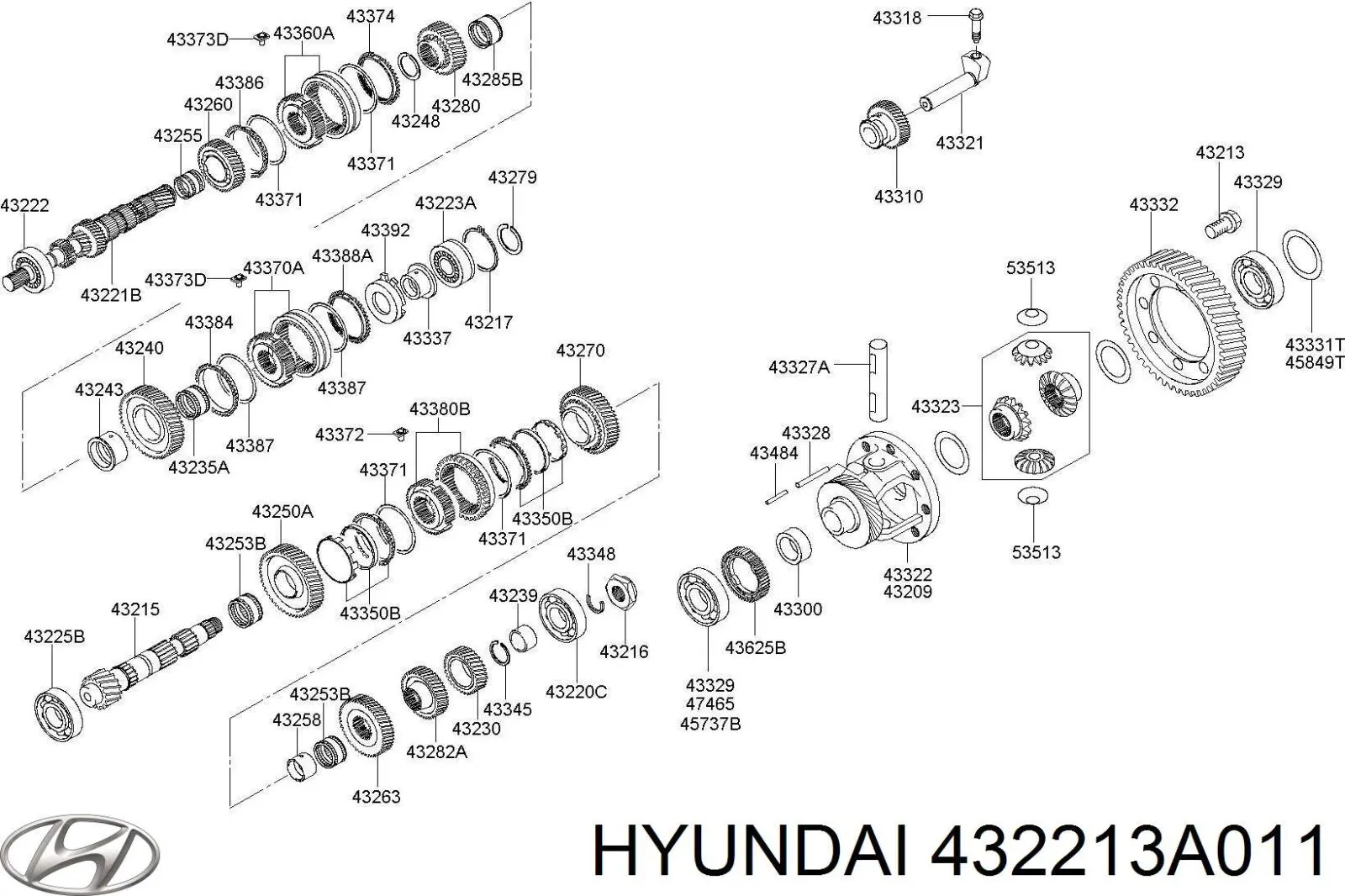 432213A011 Hyundai/Kia