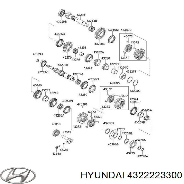 4322223300 Hyundai/Kia