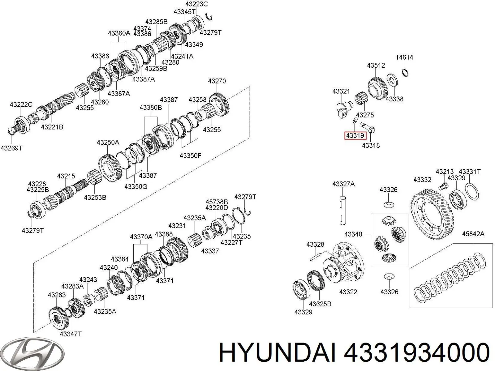 4331934000 Hyundai/Kia