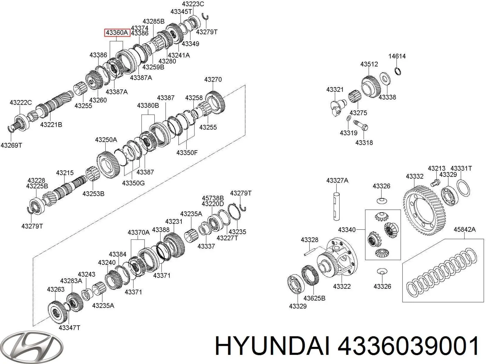 4336039001 Honda anillo sincronizador