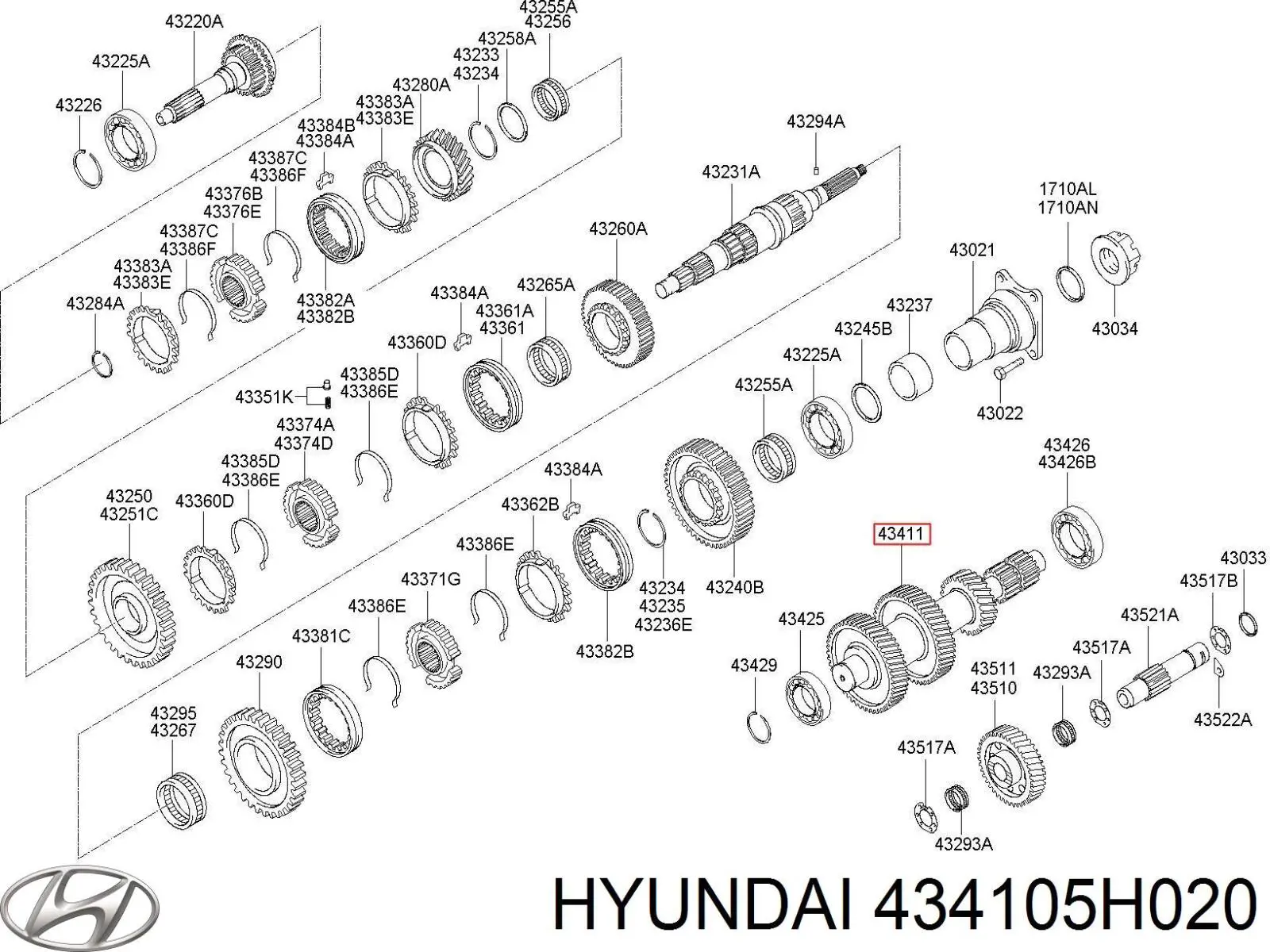 434105H020 Hyundai/Kia