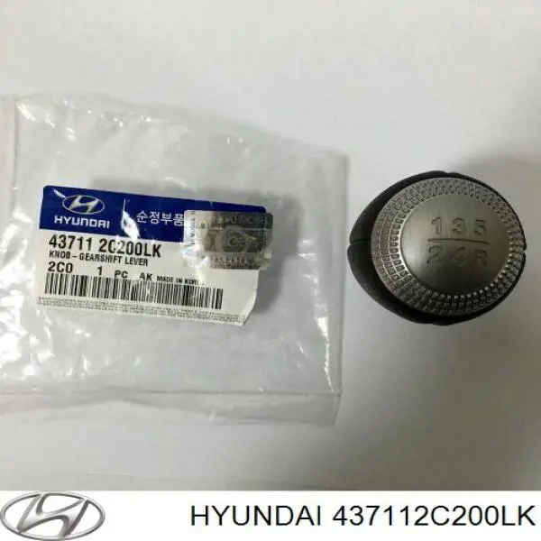 437112C200LK Hyundai/Kia perilla de engranaje