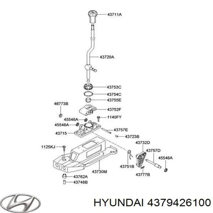 Cable de accionamiento de caja de cambios Hyundai/Kia 4379426100 precio, desde 64,37 EUR