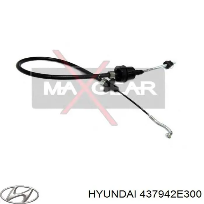 437942E300 Hyundai/Kia cables de accionamiento, caja de cambios