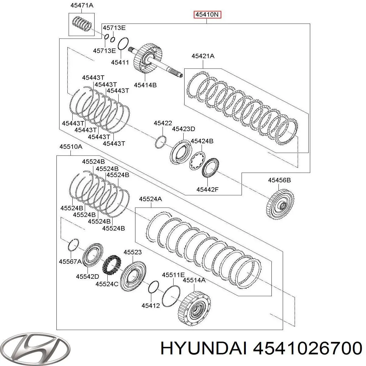 4541026700 Hyundai/Kia