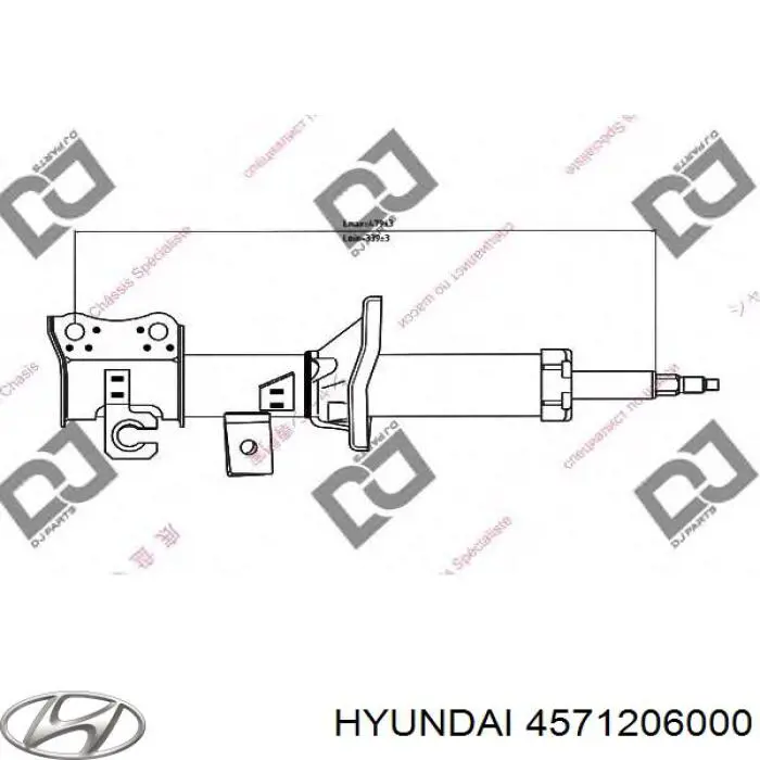 4571206000 Hyundai/Kia casquillo de barra estabilizadora trasera