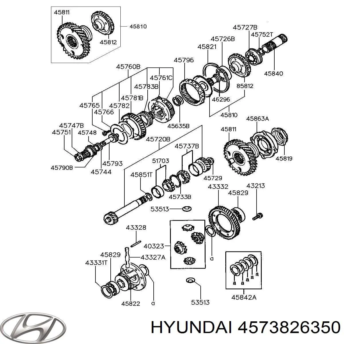 Cojinete de la transmisión para Hyundai Creta 