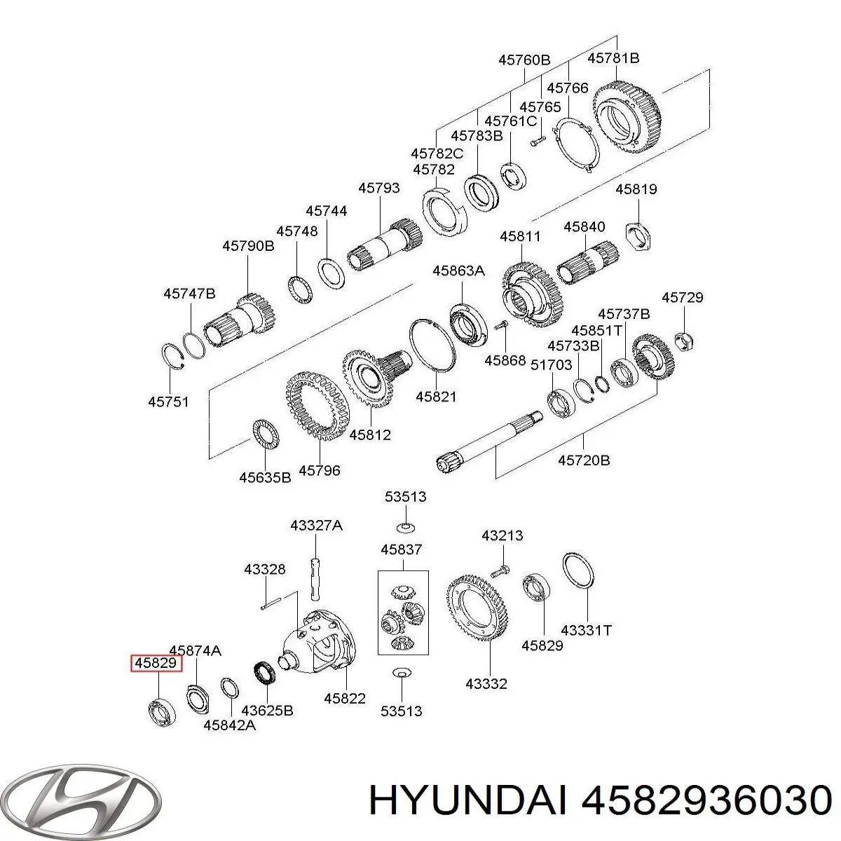 Rodamiento caja de cambios Hyundai/Kia 4582936050 precio, desde 24,97 EUR