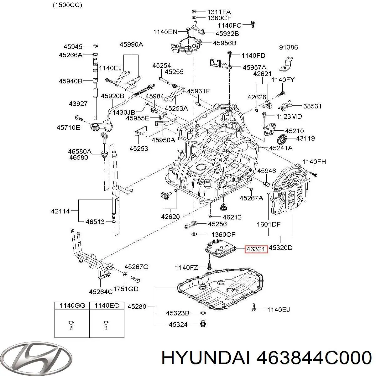  Hyundai/Kia 463844C000 precio, desde 37,99 EUR