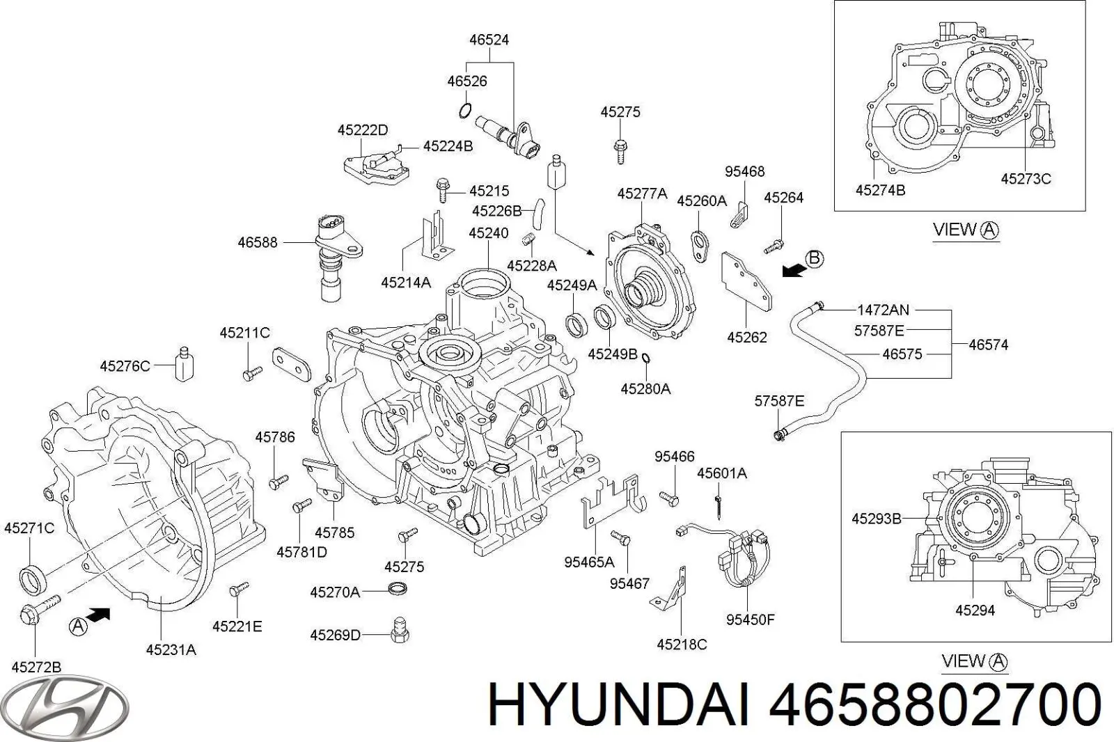 4658802700 Hyundai/Kia sensor de velocidad