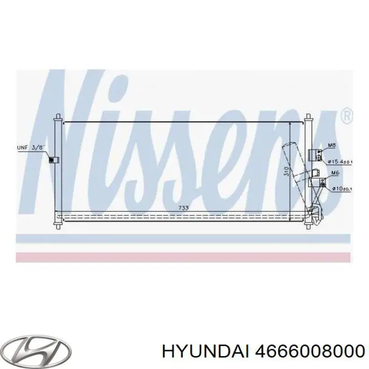 4666008000 Hyundai/Kia rótula barra de acoplamiento exterior