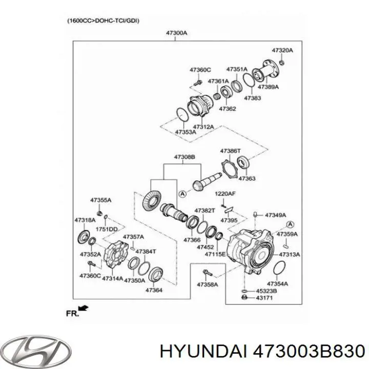 Caja de transferencia para Hyundai Tucson III TL