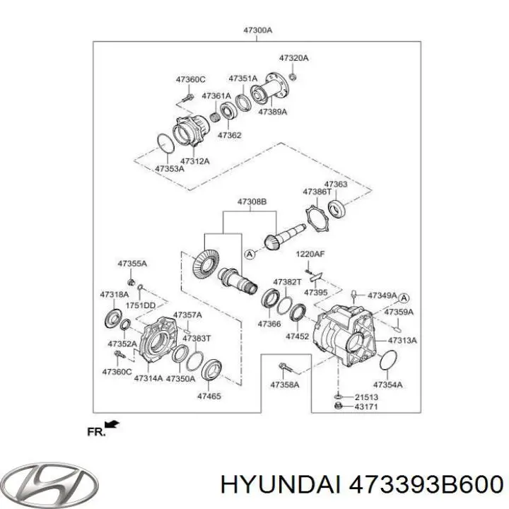 Comprar 473393B600 Hyundai/Kia Juego de reparación de caja de transferencia