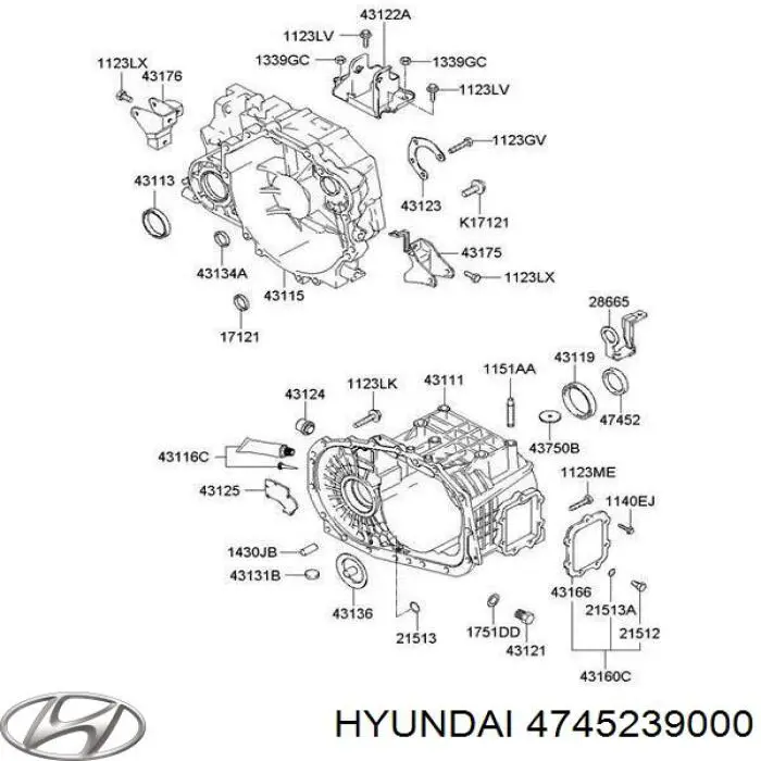 Retén del semieje delantero derecho Hyundai/Kia 4745239000 precio, desde 7,38 EUR