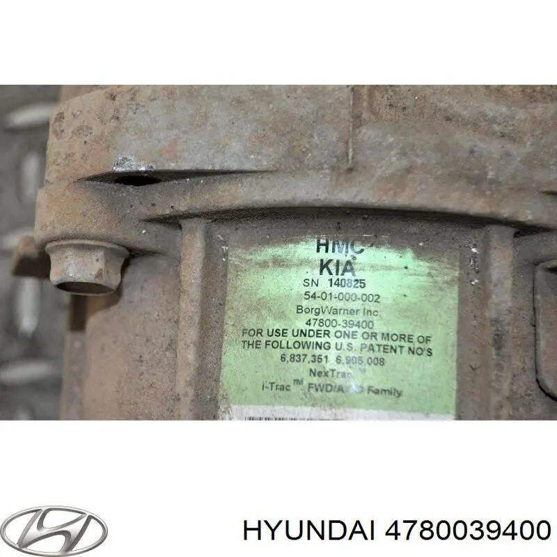 Manguito de HALDEX para Hyundai Santa Fe (CM)