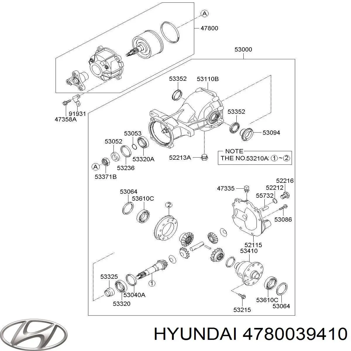Manguito de HALDEX Hyundai/Kia 4780039410