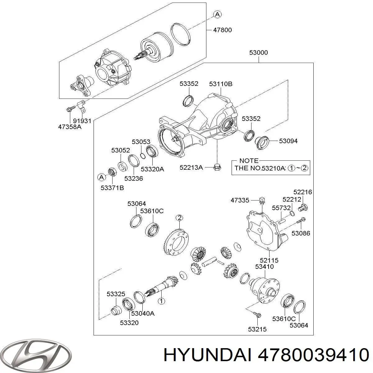 Manguito de HALDEX HYUNDAI 4780039410