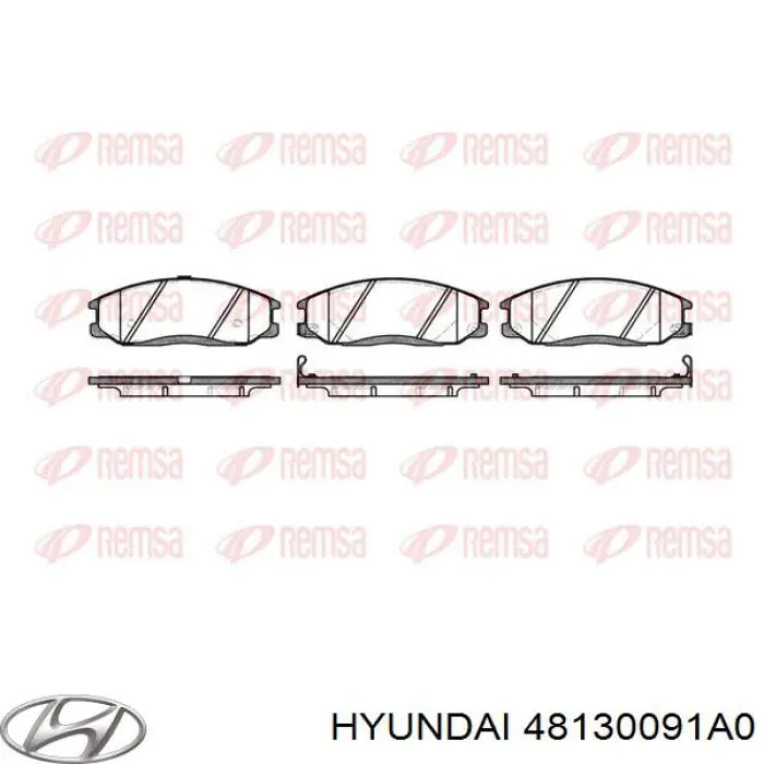 Pastillas freno delanteras Hyundai/Kia 48130091A0 precio, desde 22,34 EUR