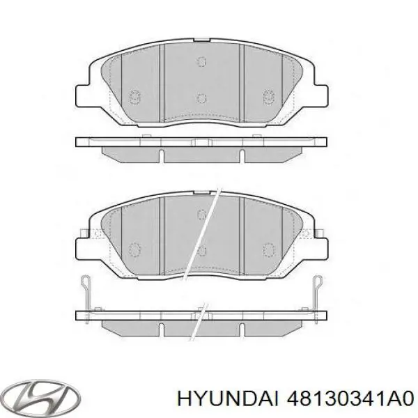 Pastillas de freno 48130341A0 Hyundai/Kia